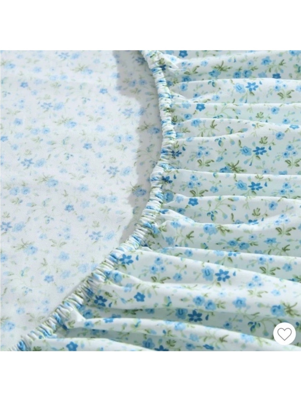 Laura Ashley ~ FULL Evie Blue Floral Sheet Set ~ 100%  Percale Cotton - Picture 3 of 8